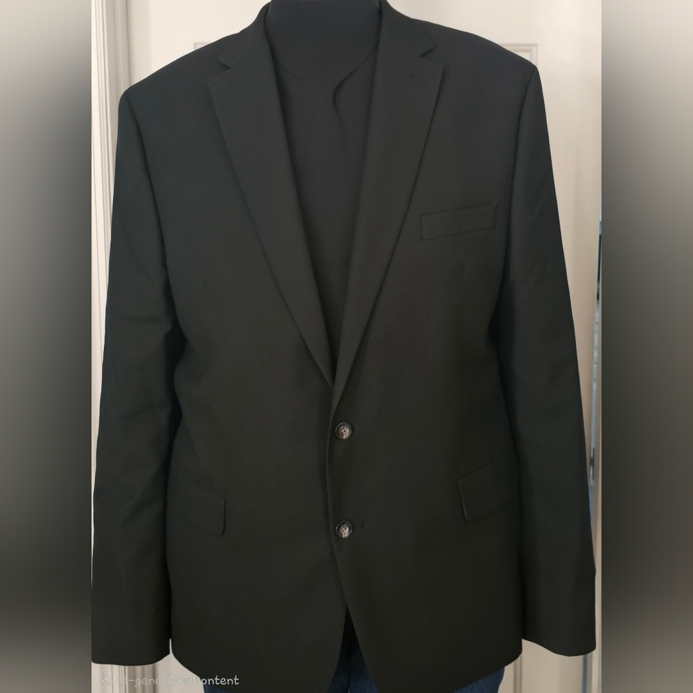 Shaquille O'Neal XLG Blk Suit  5OL SLACKS 50 W x 32L (Worn 1X)